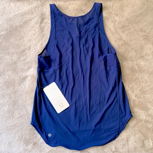 NWT Lululemon Vintage Sculpt Tank II Psychic Blue Size 6 - Picture 4 of 7